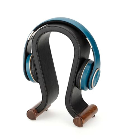 ONEGenug Wooden Headset Stand,Universal Earphone Hanger Holder for Gaming Headsets & DJ Studio Headphones Desktop Headphone Rack for All Headphone Size