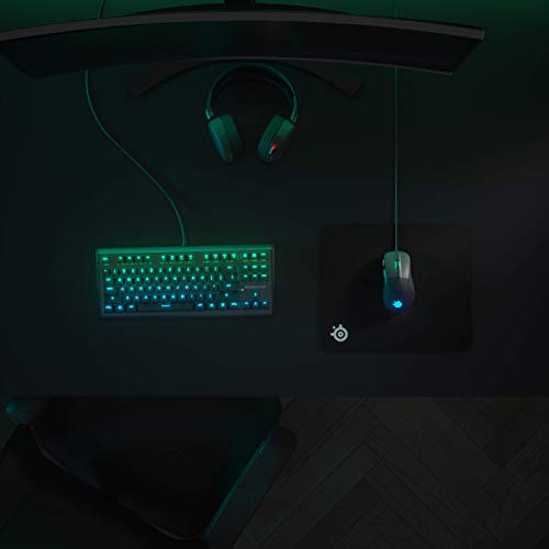 SteelSeries QcK Gaming Mouse Pad - Medium Hard - Minimal Friction - Pinpoint Accuracy - color: Black, size: Medium, style: Hard