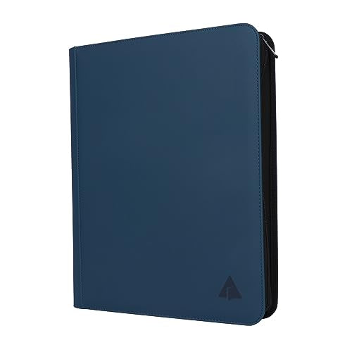 Top loader Binder, Holds 432 Top Loaders, 9 Pockets Top Loader Binder with Sleeves for Cards in 3'' x 4'' Top loaders -Blue - color: Blue