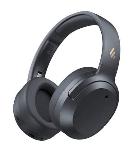 Edifier W820NB Plus Gen 2 Over-Ear Noise Cancelling Headphone, Dark Gray | -49 dB ANC, LDAC Hi-Res Audio, Bluetooth 6.1 & Multipoint, 40mm Titanium Driver, 88H Playtime, Spatial Sound, AI Clear Calls - color: Dark Gray