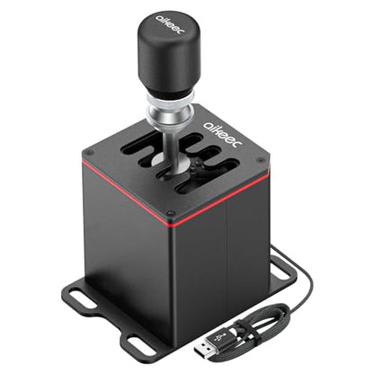 aikeec USB Truck Simulator Shifter for Logitech G29 G27 G25 G920 Thrustmaster T300RS/T500 GT Sim Racing Shifter for PC Windows Racing Games, Froza, Dirt, WRC, Assetto Corsa ATS & ETS2 7+R - size: 7+R without clamp