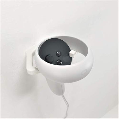 Wall Mount Wall Bracket Accessories Kit For Oculus Quest 2 : White Controller Mounts Separate Pair