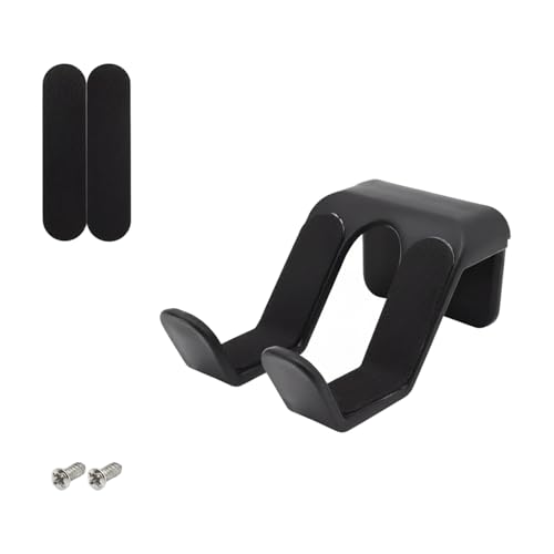 Silicone Wall Mount for Game Controllers, Flexible Non-Slip Holder for Gaming Room Organization, Compact Rack Saves Desk Space - color: Black