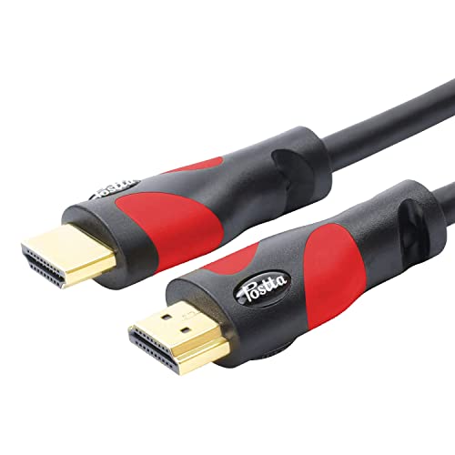 Postta HDMI 케이블(15.2m(50피트) 레드) HDMI 2.0V 4K 2160P, 1080P, 3D, 오디오 리턴 및 이더넷 지원 - 1팩 - color: 레드, size: 50FT