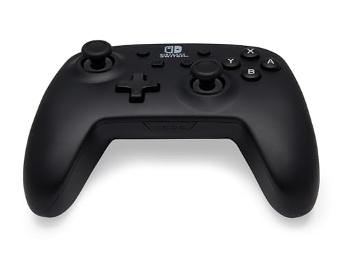 PowerA Wireless Controller - Nintendo Switch/Switch Lite/Switch-OLED Model, Nintendo Switch 2, Jet Black, Gamepad, Bluetooth, Motion Controls, Advanced Gaming Buttons, officially licensed - style: Jet Black