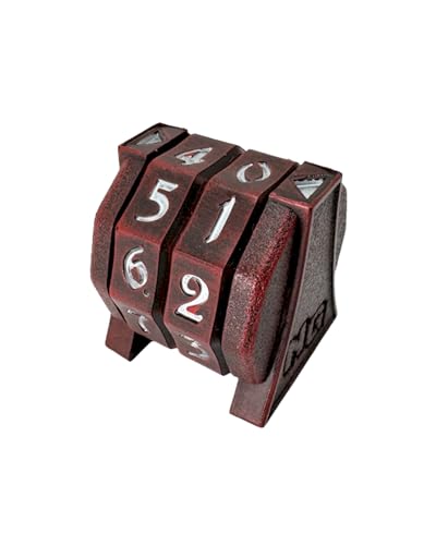 NERD GEAR LifeTrax - MTG Life Counter - Essential MTG Accessories for Magic The Gathering Commander Players - Durable, Sleek, and Professionally Made for TCG, DND, RPGs, and MTG (Chaos Red) - color: Chaos Red