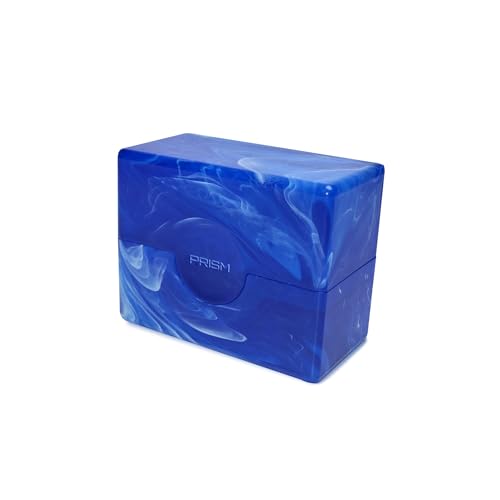 BCW Prism Deck Case - Apatite Blue | Holds 50 Double-Sleeved or 60 Single-Sleeved Cards | Secure Snap Closure | Compatible Collectible Card Bins | TCG Storage Box - color: Apatite Blue