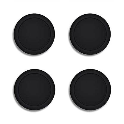 eXtremeRate PlayVital Switch Thumb Grip Caps, Joystick Caps for Nintendo Switch Lite, Silicone Analog Cover Thumbstick Grips for Switch OLED Joycon - Black - color: Black