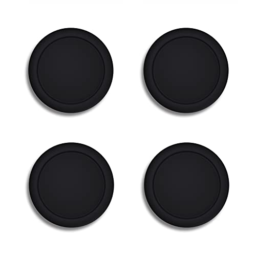 eXtremeRate PlayVital Switch Thumb Grip Caps, Joystick Caps for Nintendo Switch Lite, Silicone Analog Cover Thumbstick Grips for Switch OLED Joycon - Black - color: Black