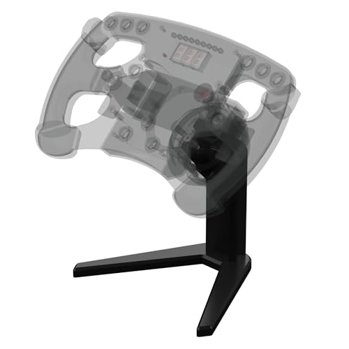 Sim Racing Steering Wheel Display Stand – Premium Desktop Mount for All Major Brands (Fanatec QR2)