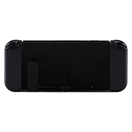 eXtremeRate DIY Replacement Shell Buttons for Nintendo Switch & Switch OLED, Black Soft Touch Custom Housing Case with Full Set Button for Joycon Handheld Controller - Console Shell NOT Included - color: Black