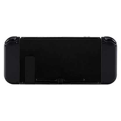 eXtremeRate DIY Replacement Shell Buttons for Nintendo Switch & Switch OLED, Black Soft Touch Custom Housing Case with Full Set Button for Joycon Handheld Controller - Console Shell NOT Included - color: Black