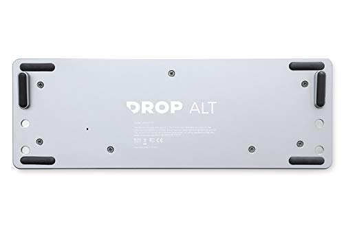 DROP ALT Mechanical Keyboard — 65% (67 Key) Gaming Keyboard, Hot-Swap Switches, Programmable Macros, RGB LED Backlighting, USB-C, Doubleshot PBT, Aluminum Frame (Halo Clear, Gray) - color: Space Gray, style: Halo Clear