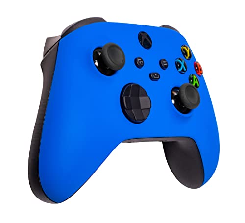 Xbox One Series X S Custom Soft Touch Controller - Soft Touch Feel, Added Grip, Cool Blue Color - Compatible with Xbox One, Series X, Series S - color: BLUE XS