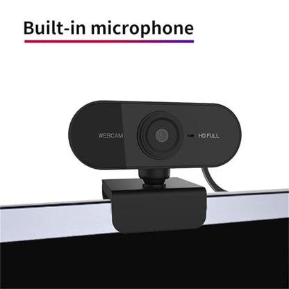 1080p Hd Streaming Webcam with Microphone for Pc Gaming - USB Desktop Camera with Fast Auto Focus & Rotatable Lens - Perfect for Video Conferencing & Live Streaming