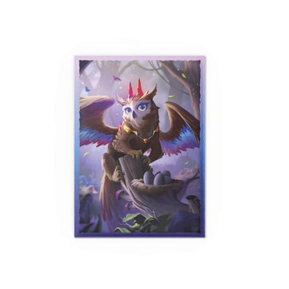 Dragon Shield | Brushed Art Sleeves | The Dragowlis | 100 CT - Smooth & Tough Premium TCG Sleeves | Compatible with Pokemon, Flesh & Blood, One Piece & Magic the Gathering - color: Spirit Animals: the Dragowlis