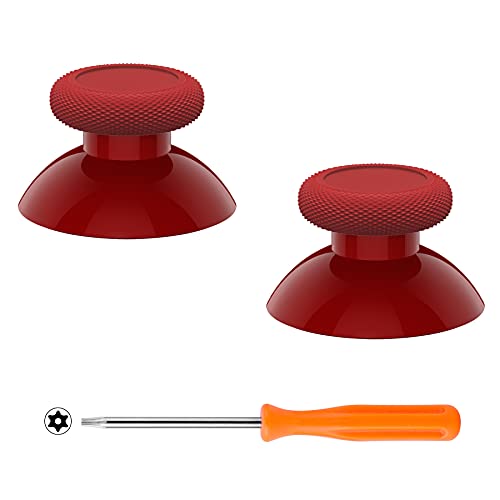 eXtremeRate Replacement Thumbsticks for Xbox Series X & S, Joysticks Repair Kit for Xbox Wireless Controller, Custom Analog Stick Buttons for Xbox One S/X/Elite Controller - Carmine Red - color: Carmine Red