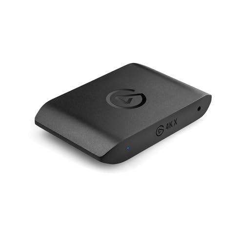 Elgato 4K X Capture Card, HDMI 2.1, 4K144 Ultra-Low Latency | VRR passthrough, HDR10, Up to 1080p240 capture, USB 3.2 Gen 2, Works with OBS and more, For PS5, Xbox, Switch, PC, Mac - style: 4K X