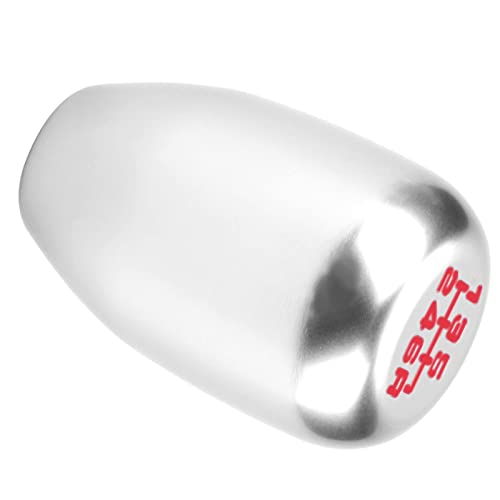 Dweekiy 2.25 Inch Silver Universal Manual Gear Shift Knob - Direct Replacement 6 Speed Shifter Head with Adapters for Most Cars - color: Silver