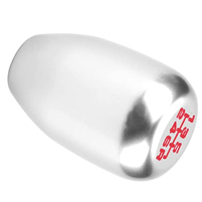 Dweekiy 2.25 Inch Silver Universal Manual Gear Shift Knob - Direct Replacement 6 Speed Shifter Head with Adapters for Most Cars - color: Silver