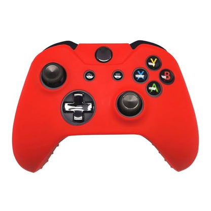 OSTENT Soft Protector Silicone Skin Case Cover Pouch for Microsoft Xbox One Controller Color Red - color: Red