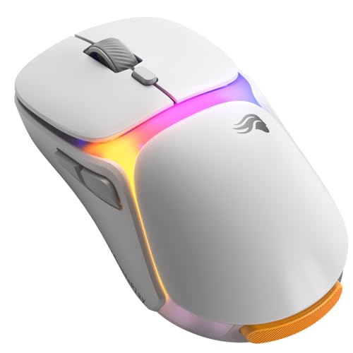 GLORIOUS Gaming Model O3 Wireless Gaming Mouse - InfinitePlay Swappable Battery, 130H Battery Life, 8k Polling, 130M Optical Switches, Ultralight 66g, 30K DPI Optical Sensor, RGB - White - color: White, style: Model O3 (Ambidextrous)