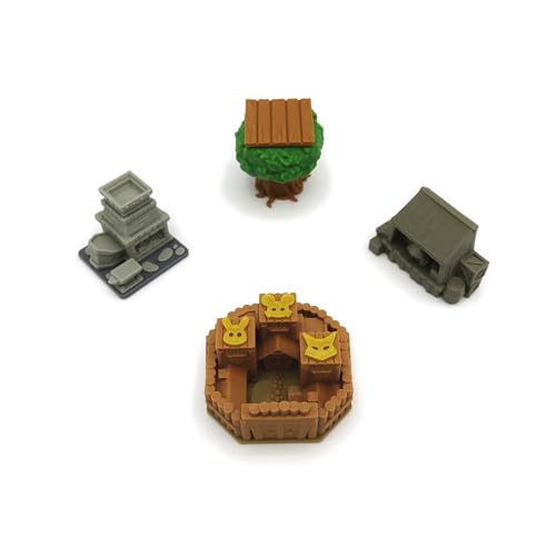 All in Upgrade Kit for Root - 138 Pieces | Board Game Accessory Compatible with The Base Game and Riverfolk, Underworld and The Marauder Expansions.