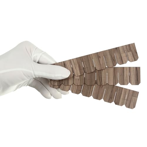 Miniature Roof Shingle Strips for 1:12 Scale Dollhouse Roofing | Set of 25 strips, REDUCIO! - color: Creamy Gray