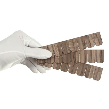 Miniature Roof Shingle Strips for 1:12 Scale Dollhouse Roofing | Set of 25 strips, REDUCIO! - color: Creamy Gray