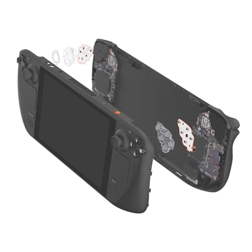 eXtremeRate Face Clicky Kit for Steam Deck OLED Handheld Console, Custom Dpad View A B X Y Menu Keys Face Buttons Mouse Clicky Kit for Steam Deck OLED Console - 0.98N Actuation Force Light Version - size: Light Version