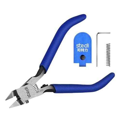 stedi Model Nipper, Ultra-thin Double-blades Nippers with Protective Case Model Hobby Making Tools for Gundam Repairing Plastic Model and Fixing - style: Ultra-thin Double-blades Nippers