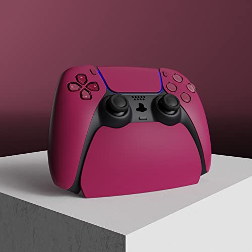 PlayVital 2 Pack Controller Display Stand for ps5, Gamepad Stand Desk Holder for ps5 Controller Accessories with Rubber Pads, Cosmic Red - color: Cosmic Red 2 set