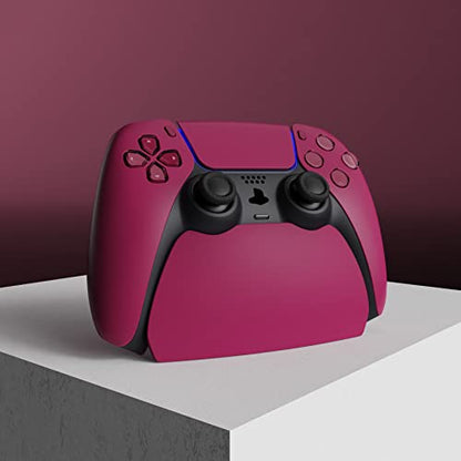 PlayVital 2 Pack Controller Display Stand for ps5, Gamepad Stand Desk Holder for ps5 Controller Accessories with Rubber Pads, Cosmic Red - color: Cosmic Red 2 set