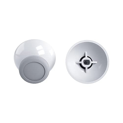 eXtremeRate Robot White & New Hope Gray Replacement 3D Joystick Thumbsticks, Analog Thumb Sticks with Cross Screwdriver for Nintendo Switch Pro Controller - color: New Hope Gray & Robot White