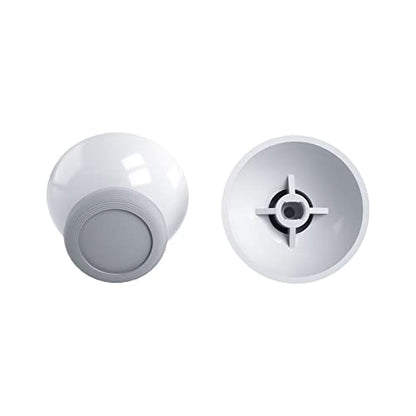 eXtremeRate Robot White & New Hope Gray Replacement 3D Joystick Thumbsticks, Analog Thumb Sticks with Cross Screwdriver for Nintendo Switch Pro Controller - color: New Hope Gray & Robot White