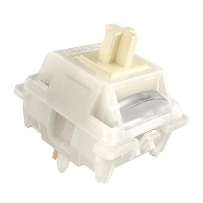 kutethy GATERON Milky Yellow Pro V3 Pre-Lubed Tactile 5 Pin Keyboard Switches for All MX Mechanical Keyboard (36PCS) - color: V3 Tactile switch, size: 36pcs