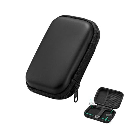 Hesupy Storage Case with 2PCS Protective Film for R36S/R35S/RGB20S Handheld Game Console, Travel Carrying Bag Hard EVA Protective Cover Organizer with 2 Keycaps (Purple Set) - color: Purple Set