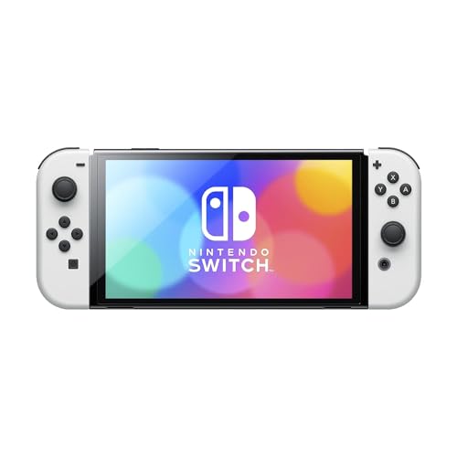 Nintendo Switch OLED with Signature Series Travel Case | Vivid 7” OLED Screen with 64 GB Internal Storage, Enhanced Audio, and Wide Adjustable Stand (White) - color: White