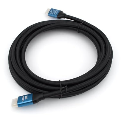 Sewell HDMI 2.1 Ultra High Speed Cable, 8K 60Hz, 4K 144Hz/120Hz, 48Gbps, Dynamic HDR, eARC, Braided Cord with Anodized Aluminum Heads - Compatible with PS5, Xbox Series X, PC, TV, Projector - size: 1 Foot, style: 2-Pack