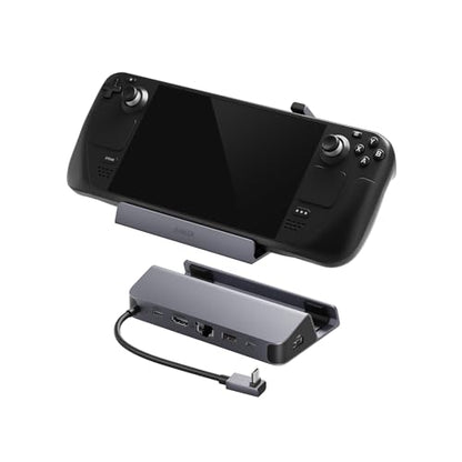 Anker Steam Deck Dock, 6-in-1 4K@60Hz HDMI Docking Station for Steam Deck | 4K HDMI, 1Gbps Ethernet, 2 USB-A, USB-C Port, Fast Charging, for Steam Deck (OLED)/ROG Ally/Legion Go (Not for Rog Ally X)