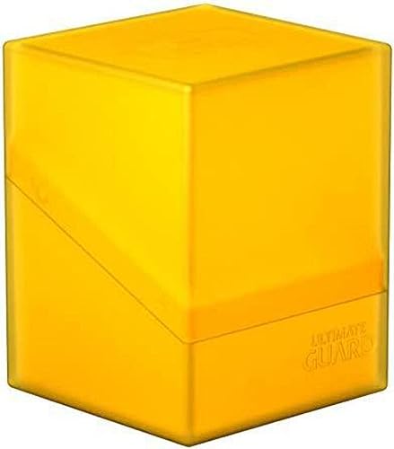 Ultimate Guard Boulder Solid 100+, Deck Case for 100 Double-Sleeved TCG Cards, Red, Secure & Durable Storage for Trading Card Games, No Transparency - color: Red