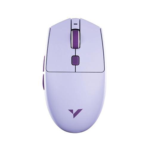 VXE Dragonfly V3 Pro Wireless Gaming Mouse, PAW 3395SE Sensor, DPI up to 18,000, 49g Lightweight, 65Hr Battery Life, Ice-feeling Coating, 6 Programmable Buttons, Tri-Mode 2.4G/Bluetooth/Wired - Purple - color: Purple, style: V3 Pro