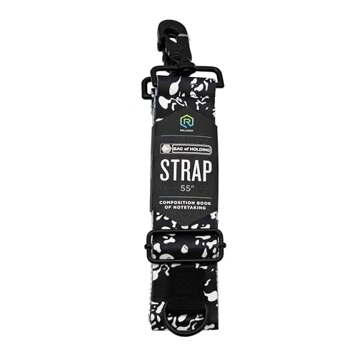Rollacrit Gelatinous Cube 55-inch Bag Strap - Nylon Strap for Bag of Holding Messenger Bag, Purses, Cross-body bags, game bags - style: Notebook