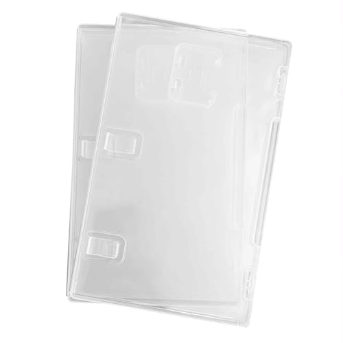 Replacement Case for Nintendo Switch and Switch 2 Games - Gaming Accessory - Replaces Clear Retail Game Case, with Clear Cover for Box Art. (2-Pack) - size: 2 Pack