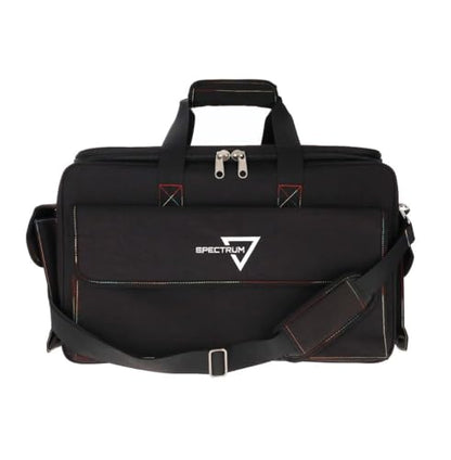 BCW Spectrum Board Game Bag | Durable Duffle for 6-8 Board Games | Expandable Pockets & Storage | Comfortable Removable Shoulder Strap | Easy Top & Side Access - color: Black