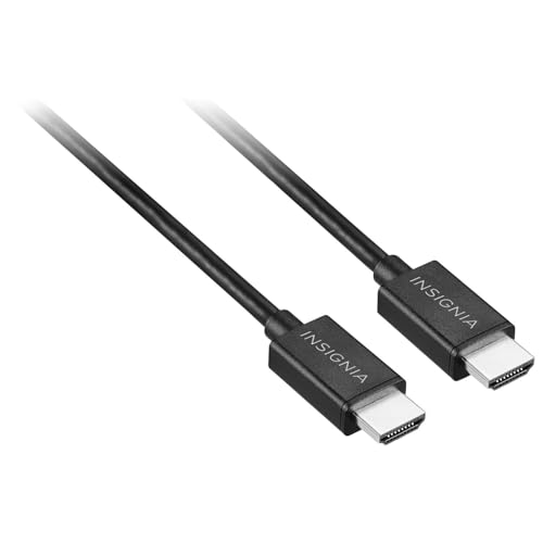 INSIGNIA 4K Ultra HD HDMI Cable – High-Speed 18Gbps, HDR, ARC, Ethernet – Compatible with TV, Monitor, PS5, Xbox, Blu-ray, Laptop (HDMI Cable, 8 ft) - size: 8 ft, style: HDMI Cable