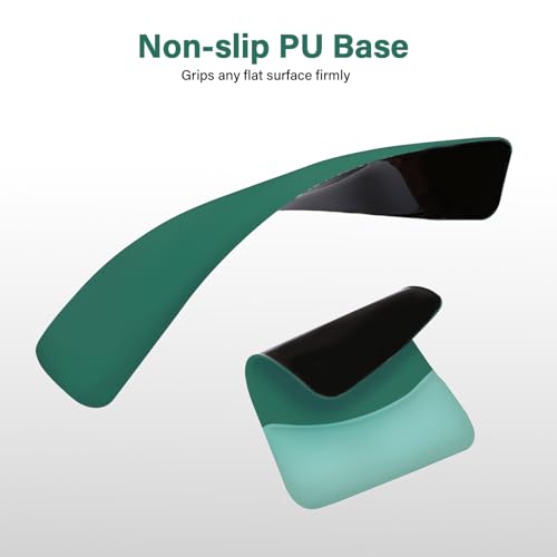 MOSISO Wrist Rest Support Mouse Pad & Keyboard Set, Peacock Green | Rectangular Ergonomic Mousepad, Non-Slip Base, Home/Office Pain Relief & Easy Typing, Neoprene Cloth & Raised Silicone Lining - color: Peacock Green