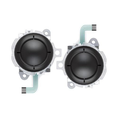 eXtremeRate Replacement 3D Joystick for Nintendo Switch 2 JoyCon, Controller Left Right Analog Stick Thumbsticks with Repair Tools for JoyCon 2, Multi-Colors Options - Clear - color: Clear