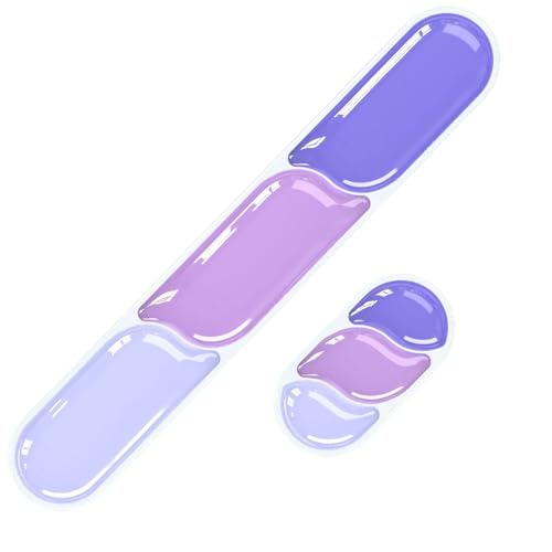 Gel Keyboard Wrist Rest, Ergonomic Wrist Rest for Computer Keyboard and Mouse, Soft Mouse Wrist Support and Keyboard Pad for Typing Pain Relief, Suitable for Office, Home, Computer, Gaming - Purple - color: Purple