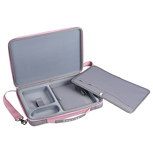 Smatree Hard Shell Carrying Case for 14.2inch Apple MacBookPro 2025/2024 | for 14.2inch APPLE MacBook Pro 2023 A2918,13inch MacBook Air M4 2025/2024/2022,iPad Pro M5 2025/2024/iPad Air M3 2025,Pink - color: Pink